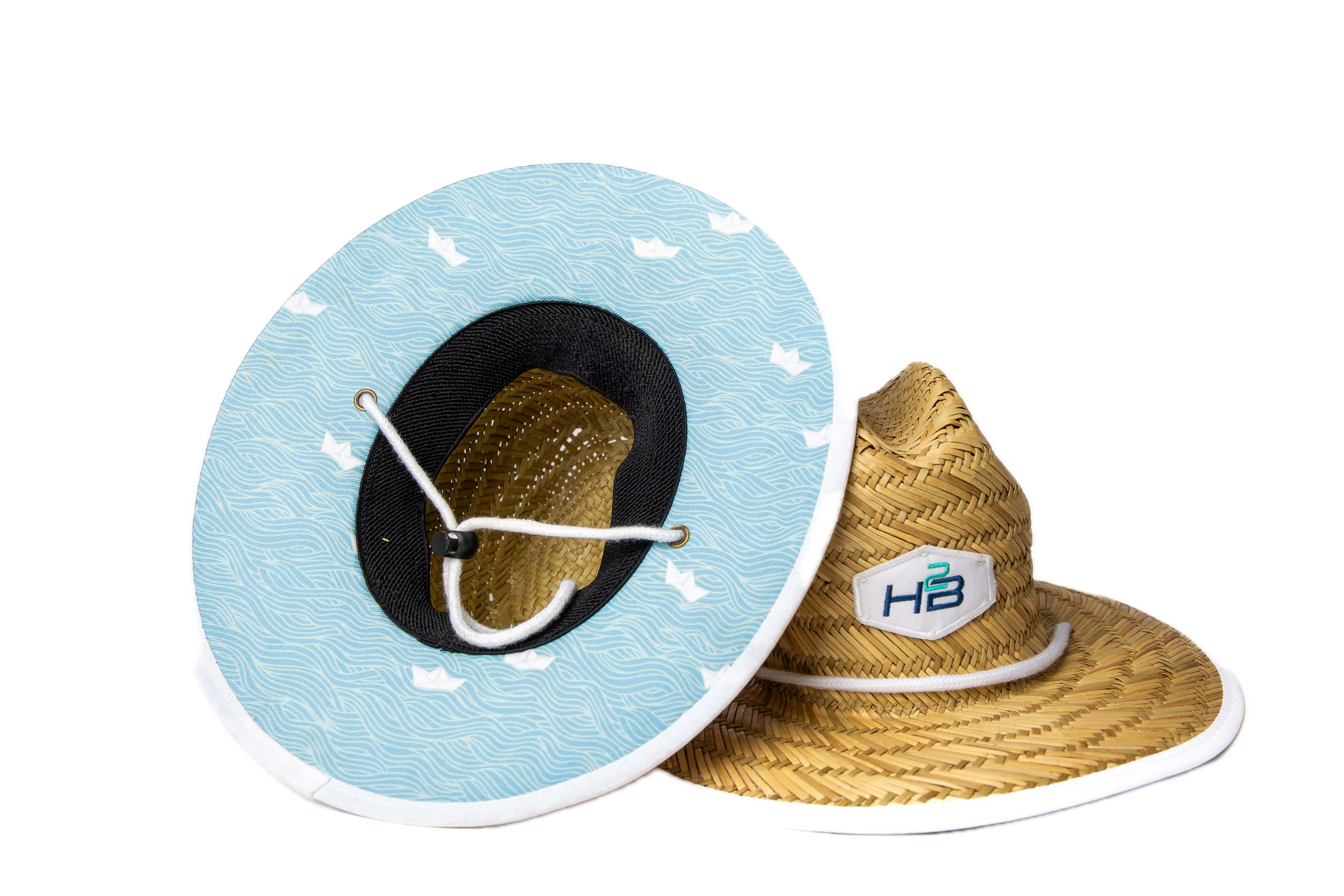 Straw Hat Blue Boats