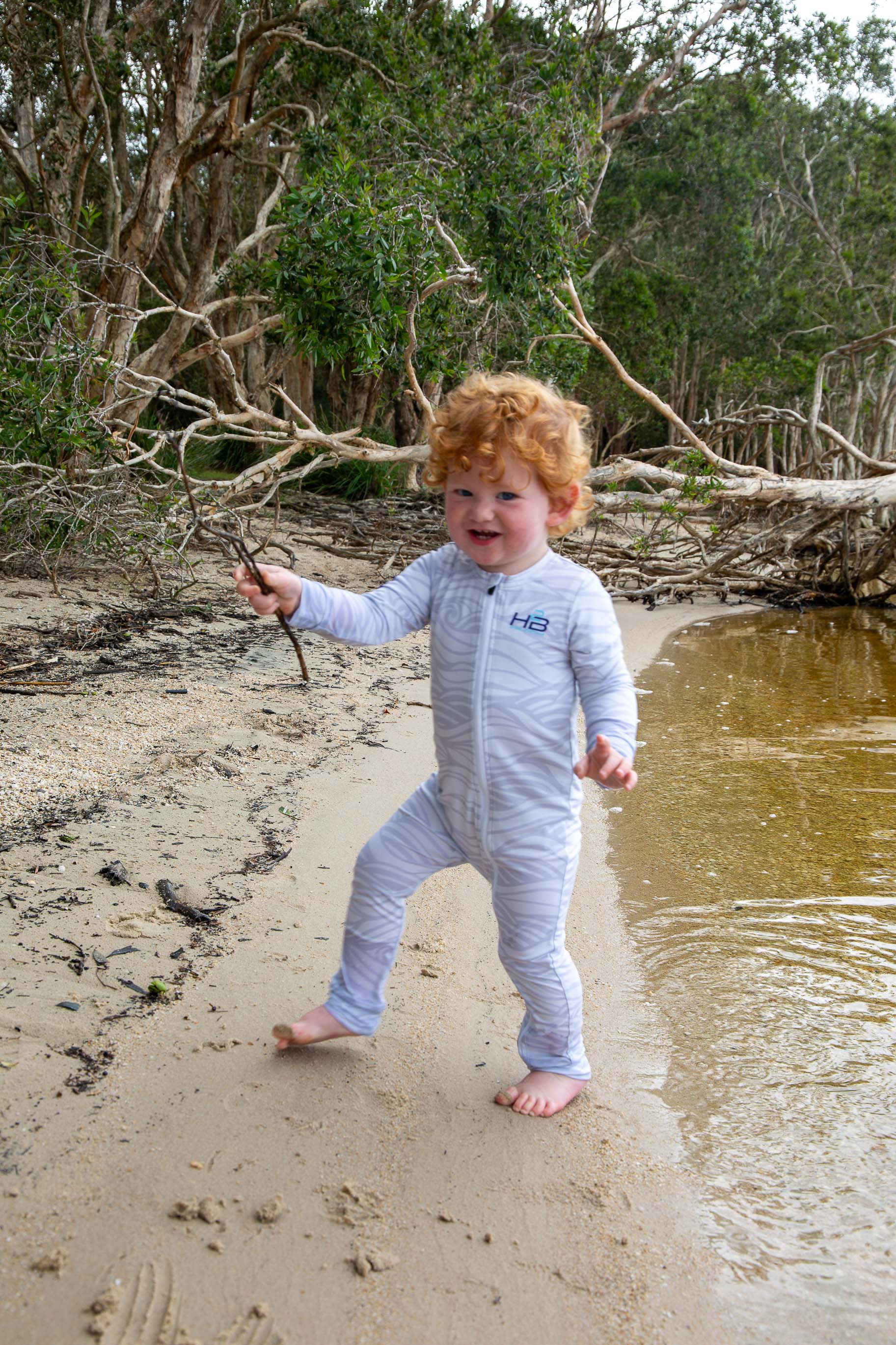 Adventure Suit Gray Swirls