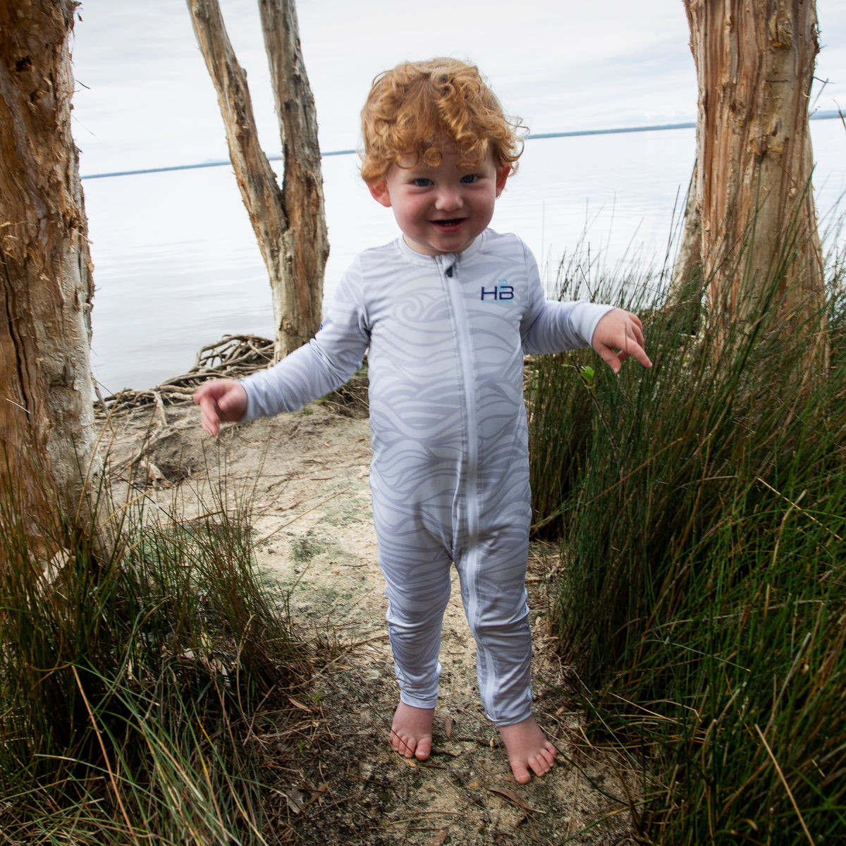 Adventure Suit/Outdoor Onesie Gray Swirls